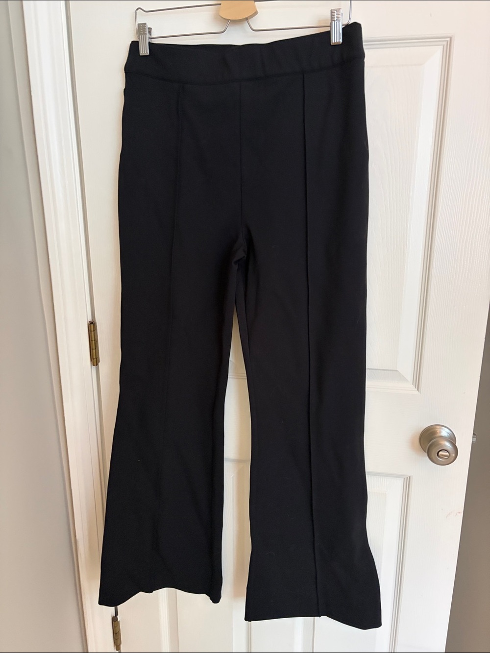 SPANX Black Pants with Red Logo Tag